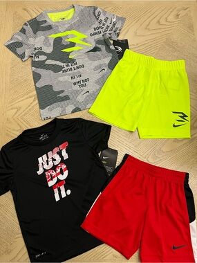 *BUNDLE* Boys Nike Short Sleeve Tees & Shorts Size 4T